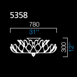 Потолочный светильник Barovier&amp;Toso Rex 5358/OR