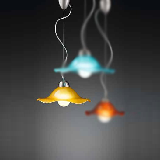 Подвесной светильник Vetri Lamp 1135/38 Giallo