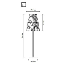 Торшер Fabbian Stick F23 C06 69