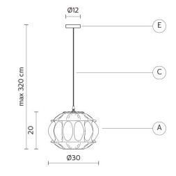 Уличный подвесной светильник Karman Ginger SE116 1F EXT