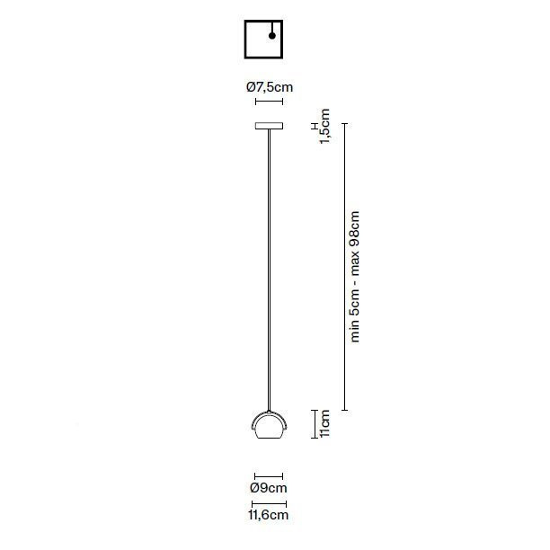 Подвесной светильник Fabbian Beluga Colour D57 A11 31