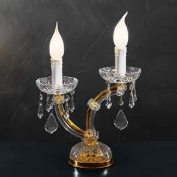 Настольная лампа Beby Group Novecento 790/2L Light gold CUT CRYSTAL