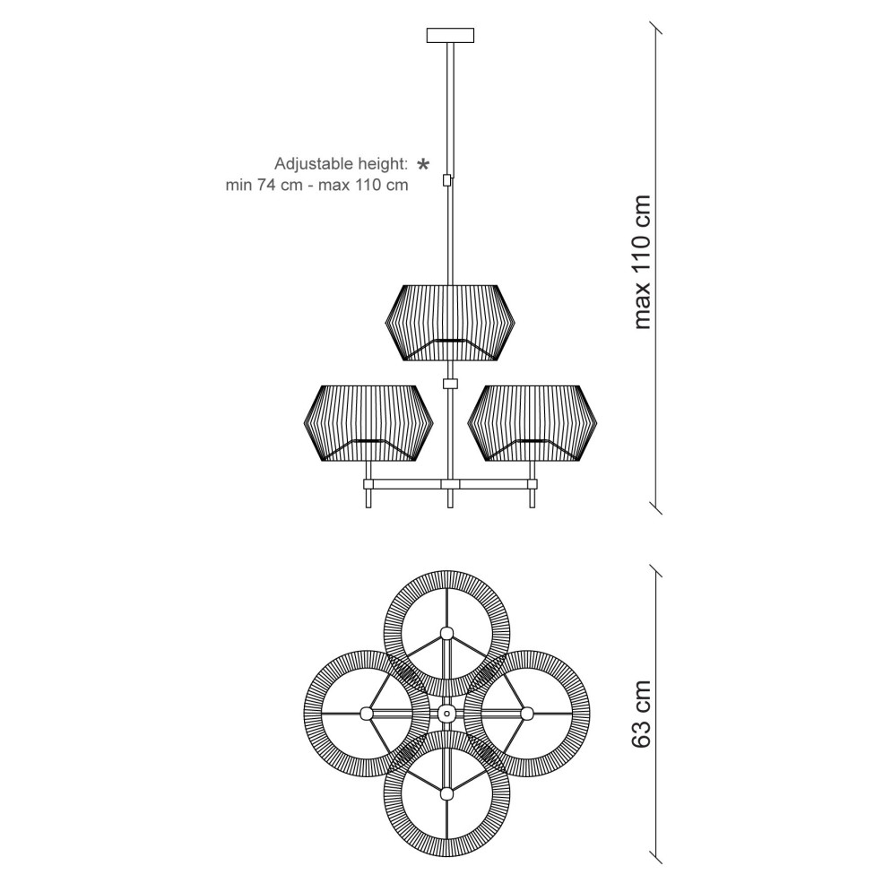 Люстра Baga Bespoke Novecento N05A1