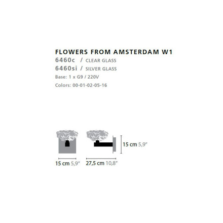 Бра Ilfari Flowers from Amsterdam W1 10811 02