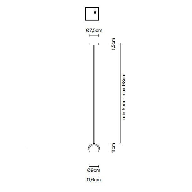 Подвесной светильник Fabbian Beluga Colour D57 A11 41