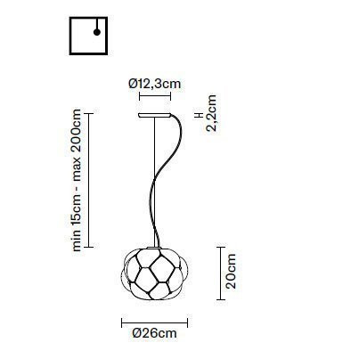 Подвесной светильник Fabbian Cloudy F21 A03 71