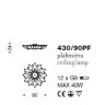 Настенно-потолочный светильник IDL Paradise 430/90PF Chrome Silver leaf