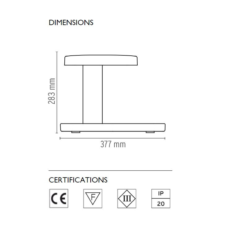 Настольный светильник Flos Piani Big Wood F5835068