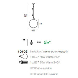 Подвесной светильник Linea Light Oh! 10105