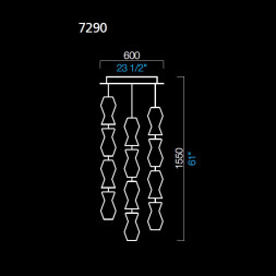 Подвесной светильник Barovier&amp;Toso Escher 7290/CC