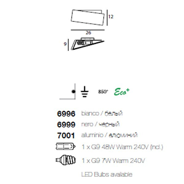 Настенный светильник Linea Light Zig zag 6999