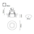 Встраиваемый спот (точечный светильник) Fabbian Shivi D27 F31 01
