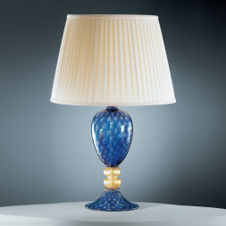 Настольная лампа Vetri Lamp 97 Blu/Oro 24 kt. Completo