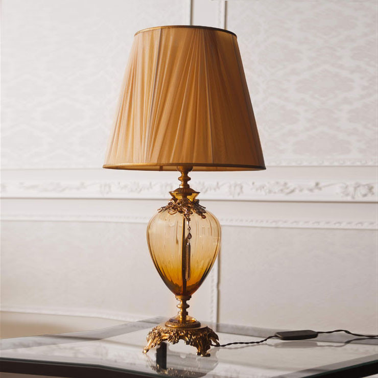 Настольная лампа Euroluce Nausicaa LG1 gold Amber