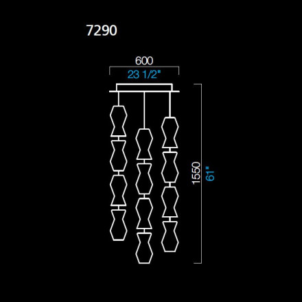 Подвесной светильник Barovier&amp;Toso Escher 7290/IC