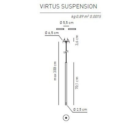 Подвесной светильник Axo Light Virtus E 2 101 4 13 1 2