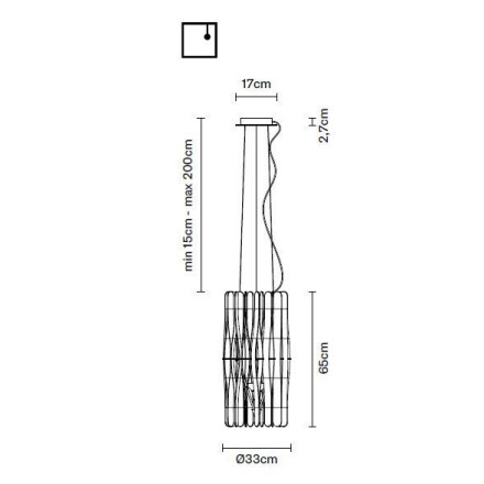 Подвесной светильник Fabbian Stick F23 A01 69