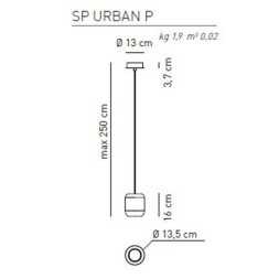 Подвесной светильник Axo Light Urban &amp; Urban mini SP URBAN P BC XX LED