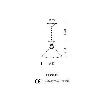 Подвесной светильник Sylcom Priuli 1139/35 D GR.A
