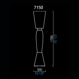Напольный светильник Barovier&amp;Toso Athena 7150/BC