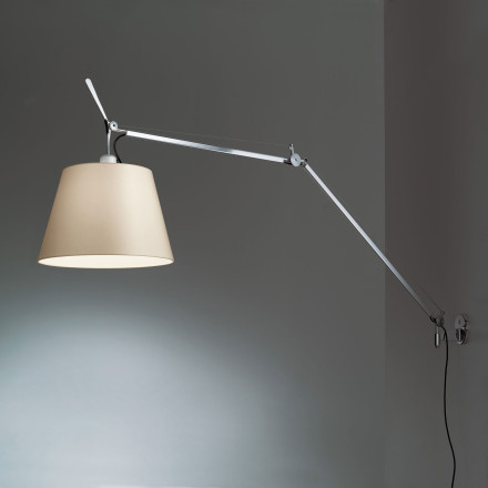 Бра Artemide Tolomeo mega parete led dimmable alluminium 0761010A + 0563050A + 0780010A