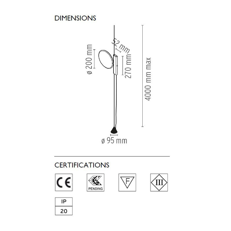 Подвесной светильник Flos OK Chrome F4640057