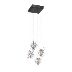 Потолочный светильник IDL Stardust 610/4 brushed matt black nickel + pure steel