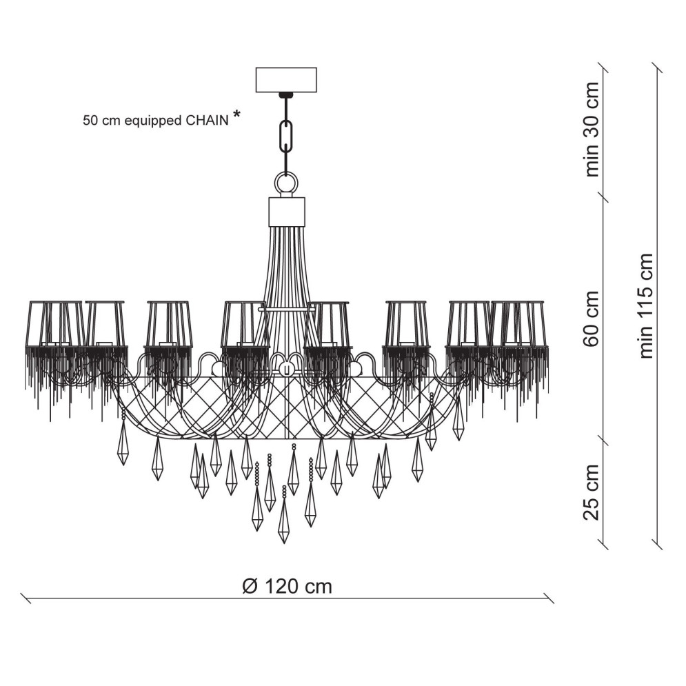 Люстра Patrizia Garganti Ontherocks PG015