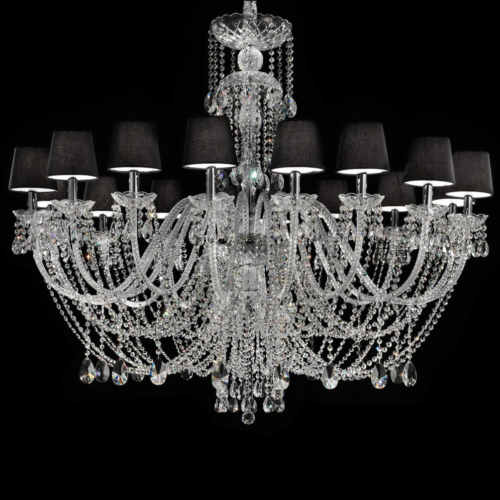 Люстра Masiero Bohemia VE 875/16 CUT CRYSTAL COT/14/BK