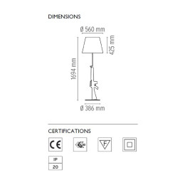 Торшер Flos Guns Lounge Gun Gold F2955000