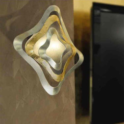 Настенный светильник Masca Gioiello 1844/A2 Argento oro / Glass 548