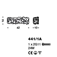 Настенный светильник IDL Bubbles 441/1A gold