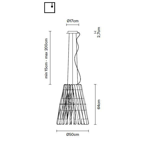 Подвесной светильник Fabbian Stick F23 A03 69