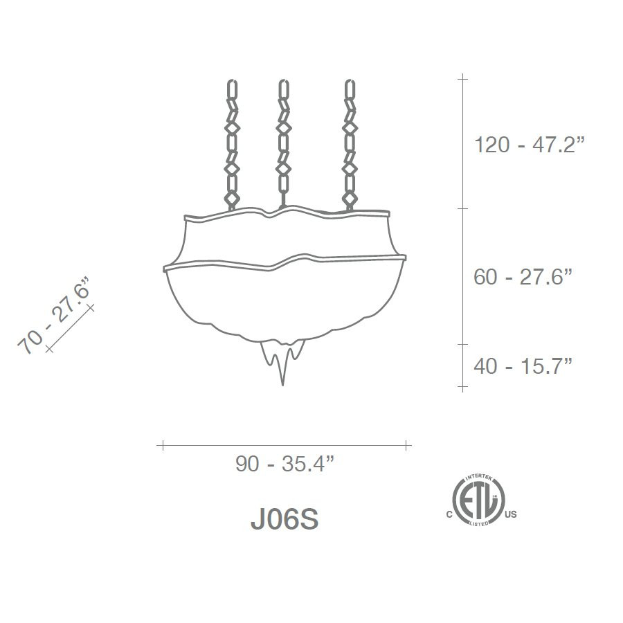 Подвесной светильник Terzani Atlantis J06S E7 C8