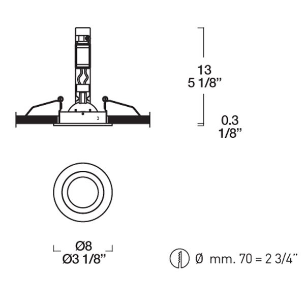 Встраиваемый спот (точечный светильник) iTRE SD-903 0001102