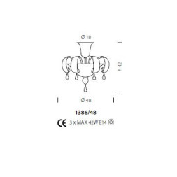 Потолочный светильник Sylcom Molin 1386/48 K CR