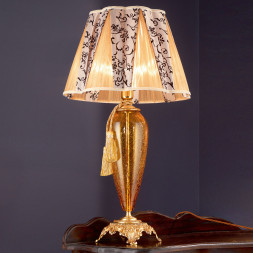 Настольная лампа Euroluce Barocco LG1 gold Amber