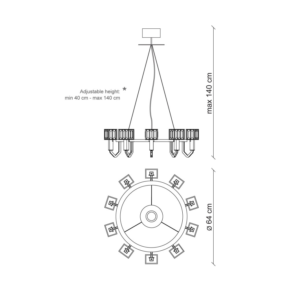 Люстра Baga Bespoke Angie A06C2