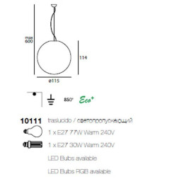 Подвесной светильник Linea Light Oh! 10111