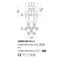 Люстра Evi Style Gadora Chic SO 6+3 ES0625SO04CRAL