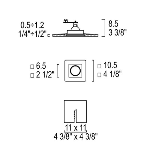 Встраиваемый светильник iTRE SD-085 0001250