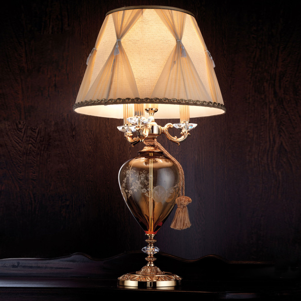 Настольная лампа Euroluce Garden LG3+1 Amber