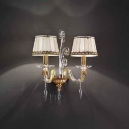 Бра Euroluce Midha Alicante A2 Gold Clear Shade