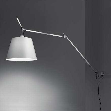 Бра Artemide Tolomeo mega parete led dimmable alluminium 0761010A + 0563050A + 0781030A