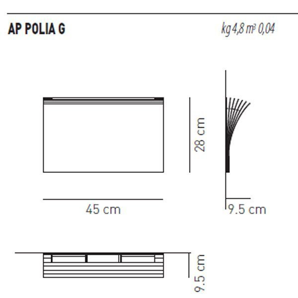 Бра Axo Light AP POLIA G BC APPOLIAGBCXXR7S