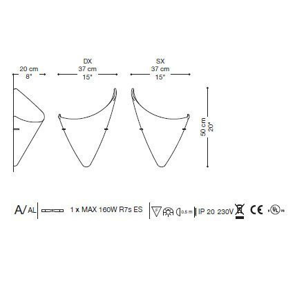 Настенный светильник La Murrina Cormorano A DD-3S