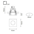 Встраиваемый спот (точечный светильник) Fabbian Lui D27 F39 00