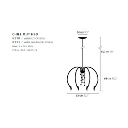 Люстра Ilfari Chill out H6DC 10311