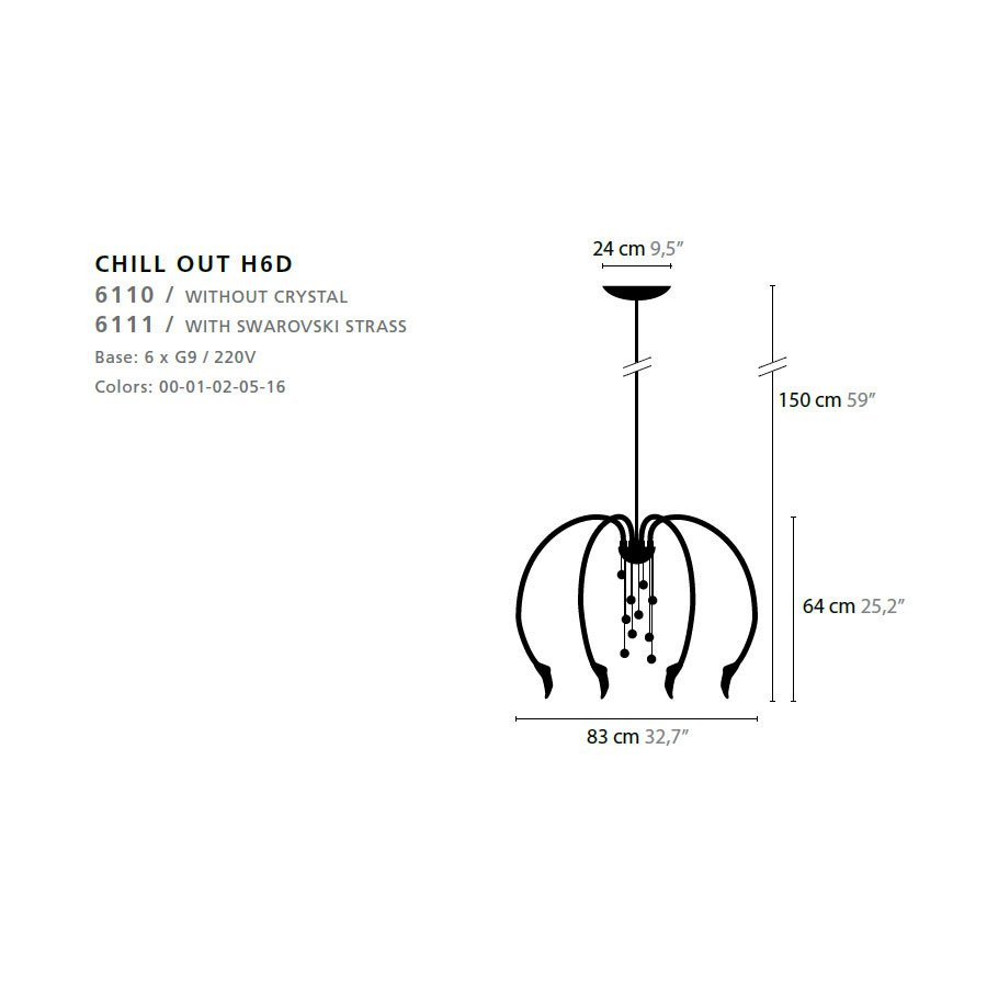 Люстра Ilfari Chill out H6DC 10311