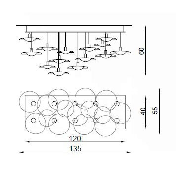 Потолочный светильник IlParalume MARINA 5529 2059